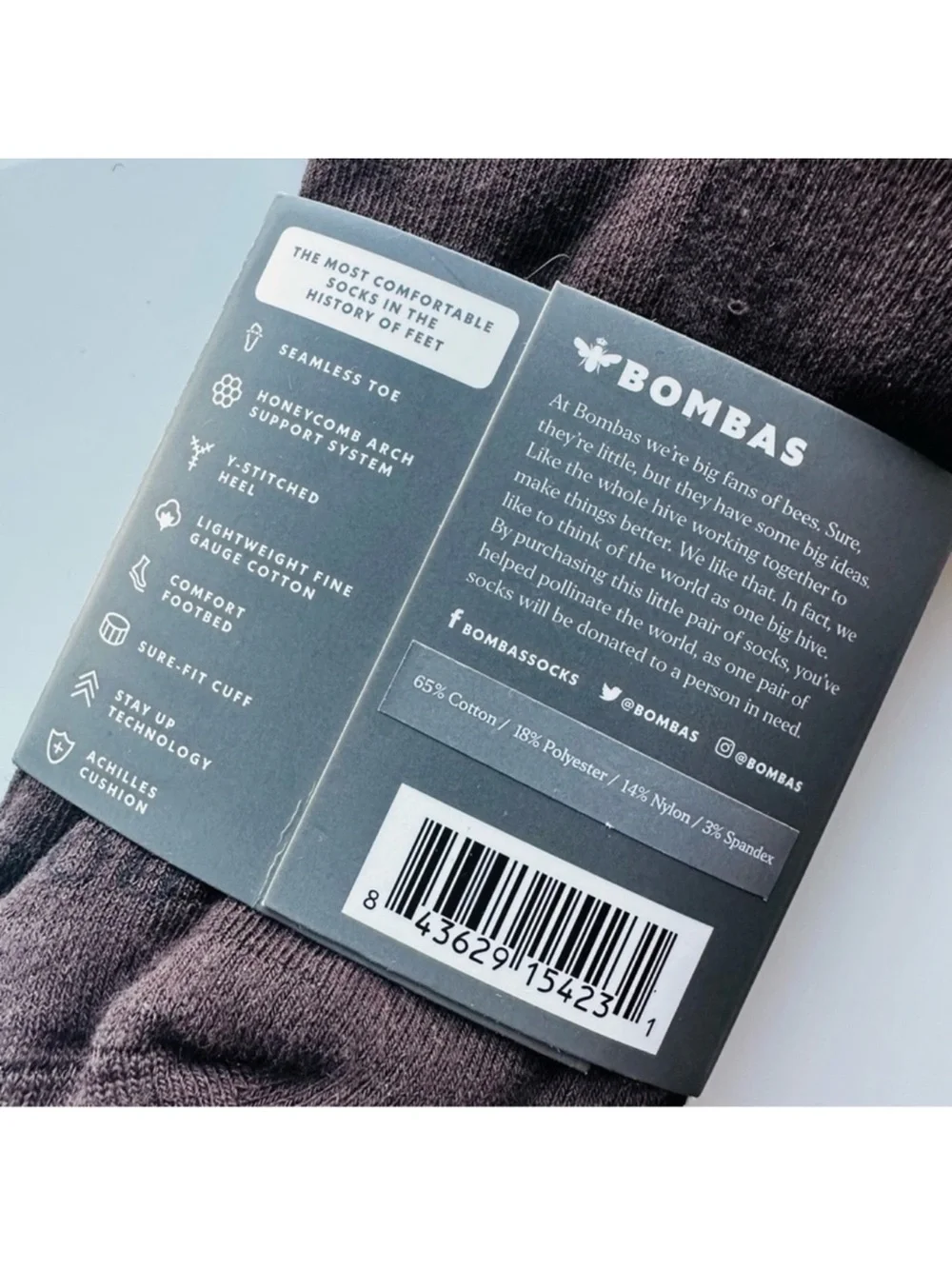 Bombas cotton blend dress socks